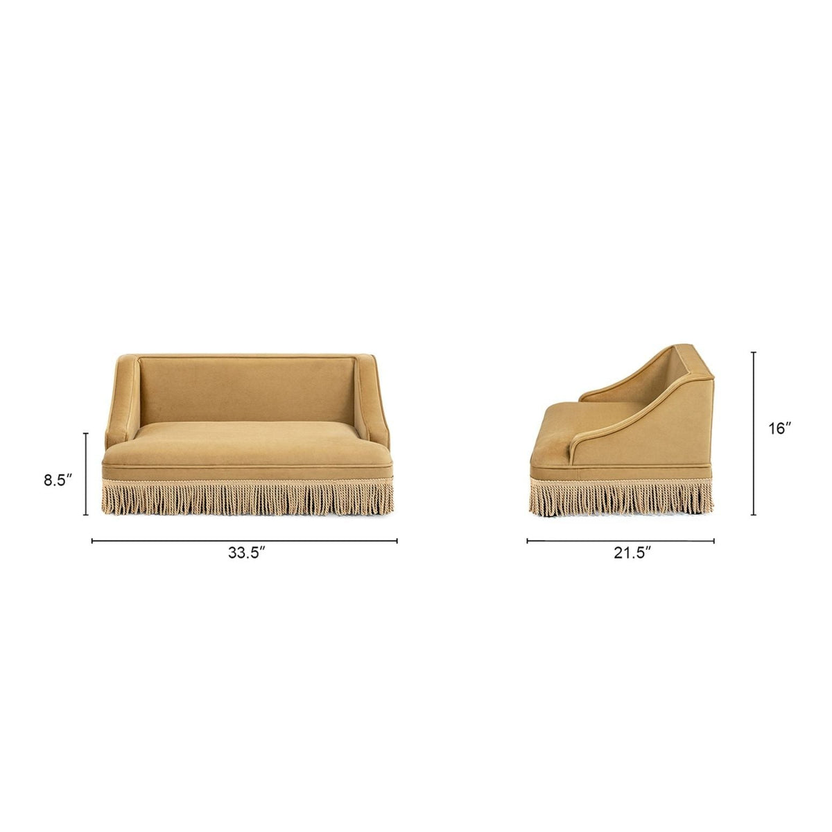 The Duchess — Fringed Pet Sofa