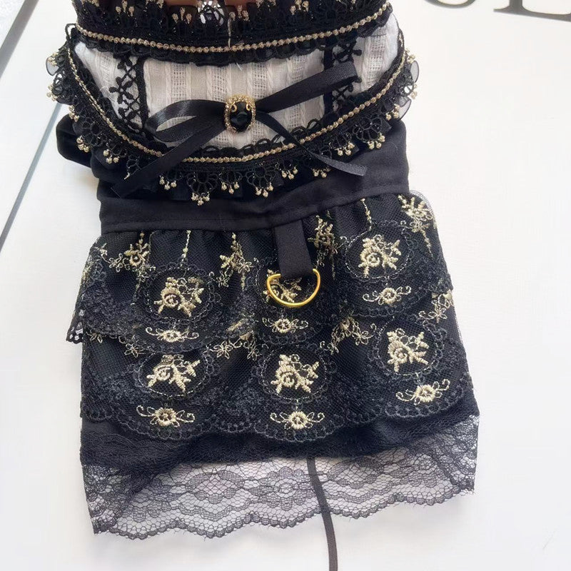 Gothic Gold Pet Dress