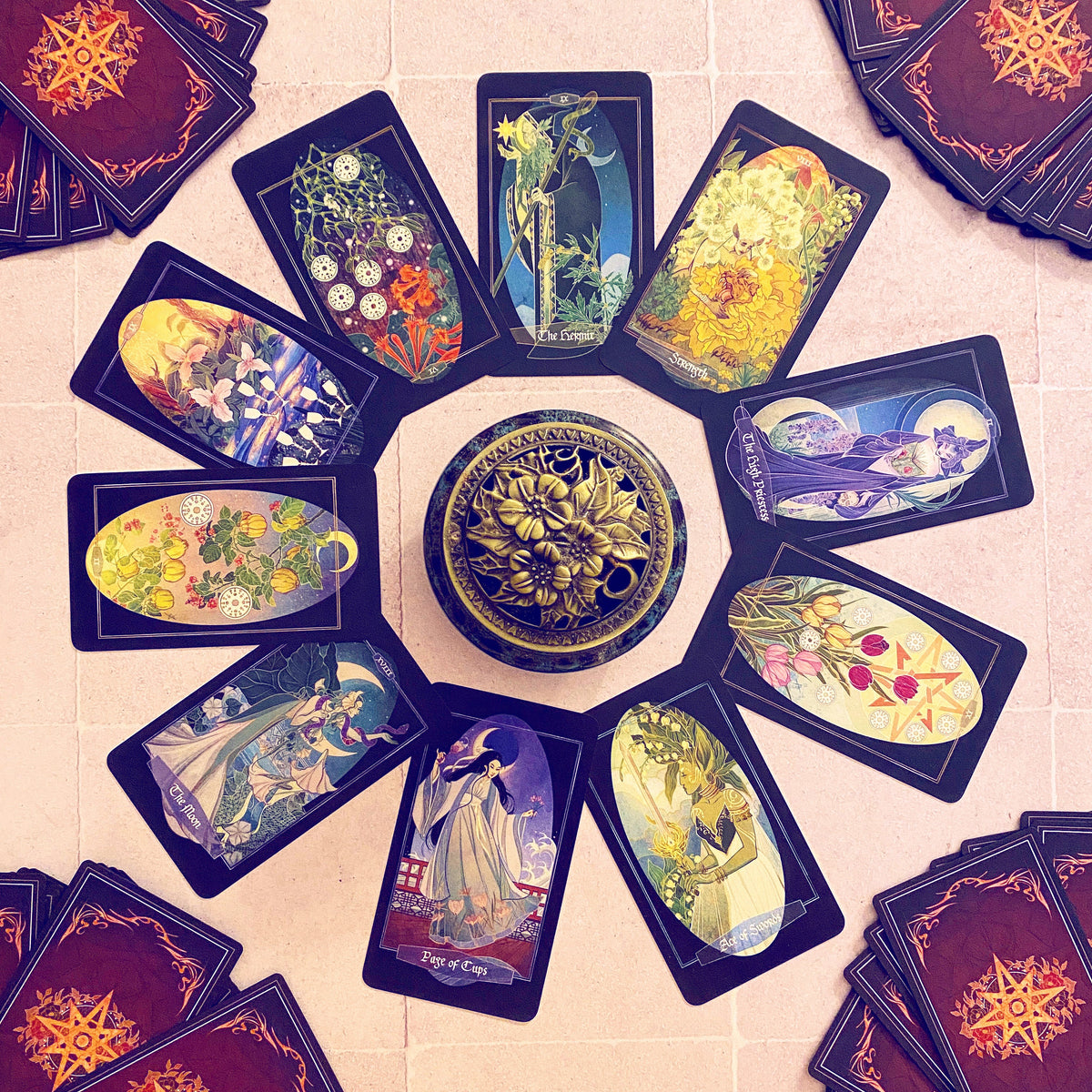 Children of Ostara — Limited Gold Tarot & Book Set