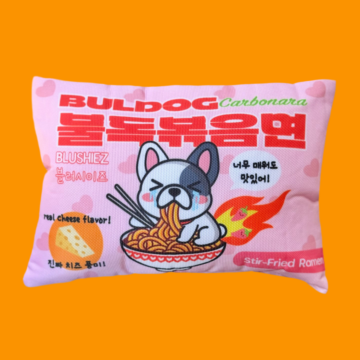 Midnight Ramen dog toy set package and components