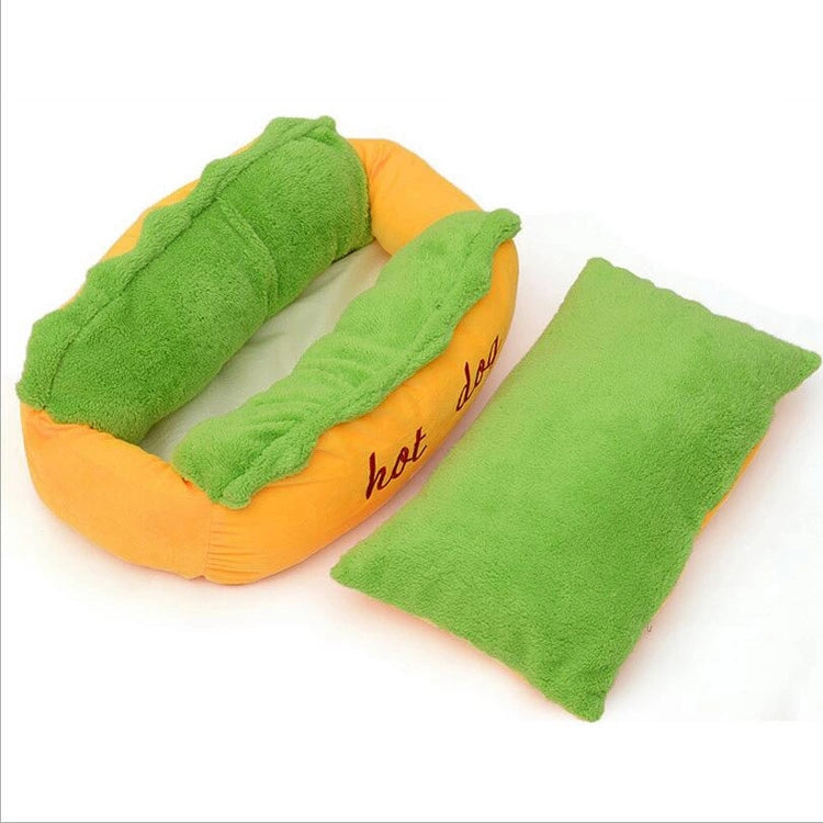 The Frankfurter Fainting Couch — Hot Dog Pet Bed