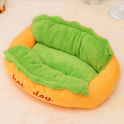 The Frankfurter Fainting Couch — Hot Dog Pet Bed