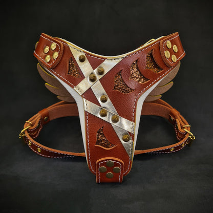 The Winged Courier Leather Dog Harness