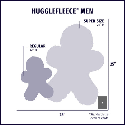 HuggleFleece Man Plush Dog Toy — Regular