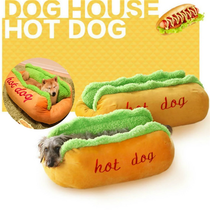 The Frankfurter Fainting Couch — Hot Dog Pet Bed
