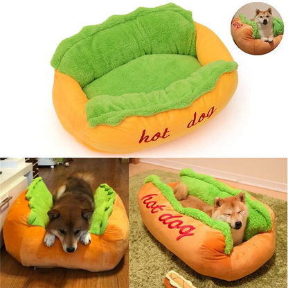 The Frankfurter Fainting Couch — Hot Dog Pet Bed