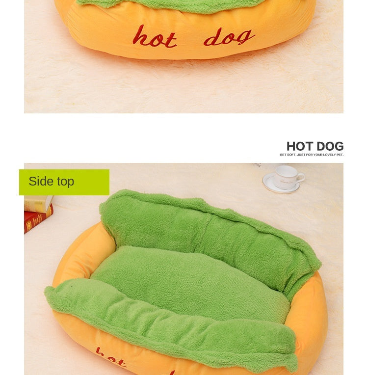 The Frankfurter Fainting Couch — Hot Dog Pet Bed