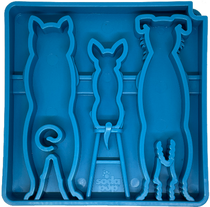 Waiting Dogs eTray Shallow Slow Feeder Bowl