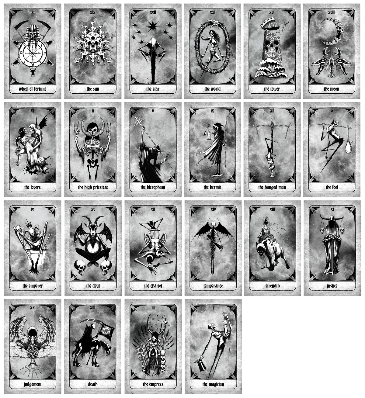 The Blackened Arcana — Shawn Coss Tarot Deck