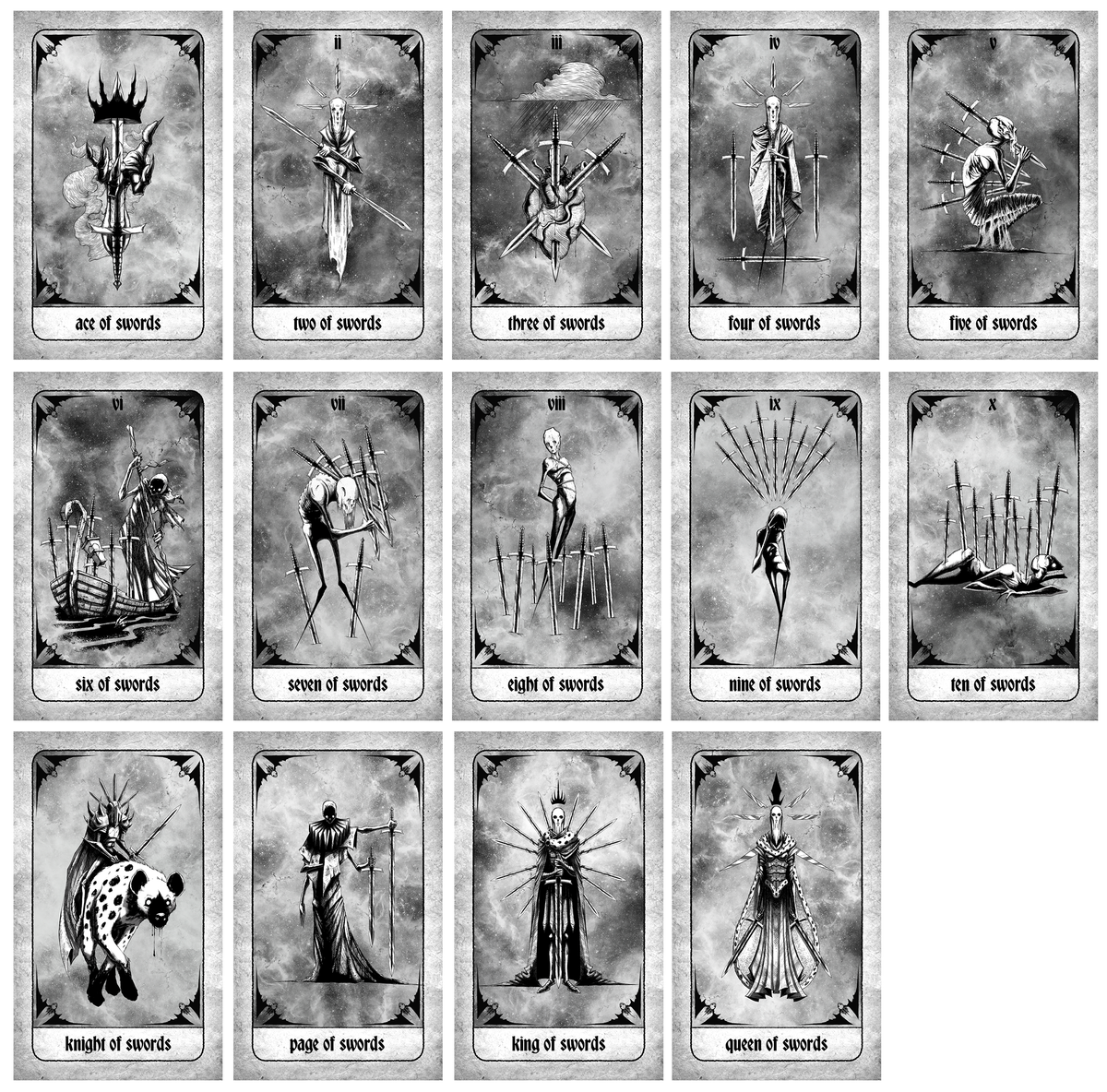The Blackened Arcana — Shawn Coss Tarot Deck