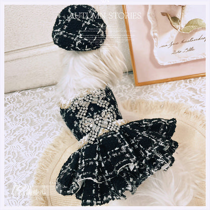 The Midnight Socialite — Tweed Dress & Hat