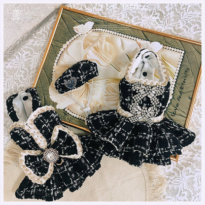 The Midnight Socialite — Tweed Dress & Hat