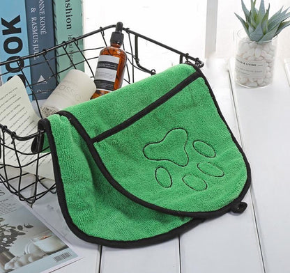 BeNat Double-Pocket Dog Bath Towel