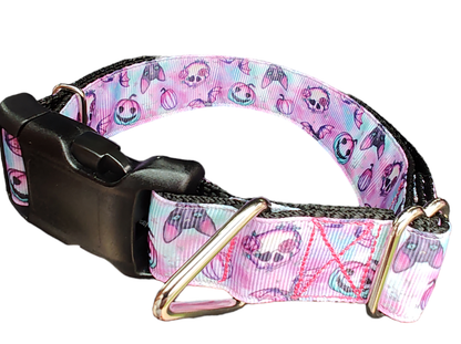 Purple Spooky Season Nylon Dog Collar