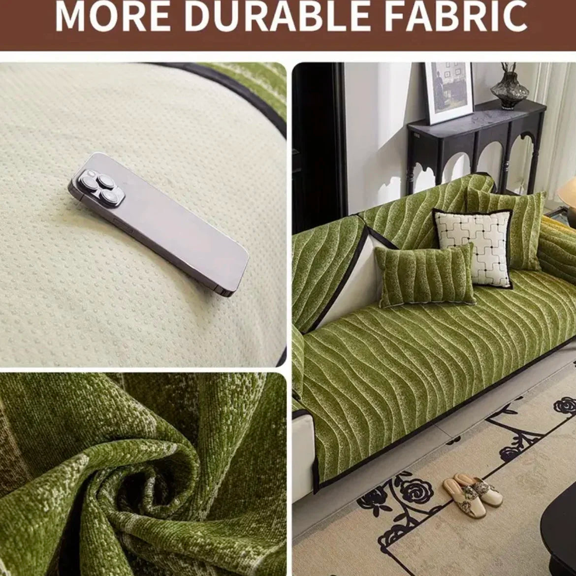 The Drawing-Room Velvet Sofa Cover