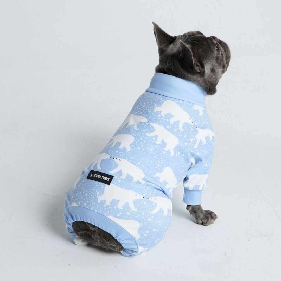 Snowy Polar Bear Dog Pajamas