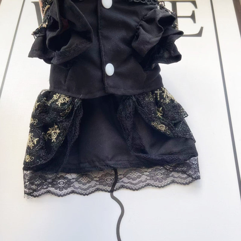 Gothic Gold Pet Dress
