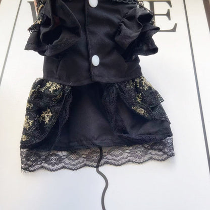 Gothic Gold Pet Dress