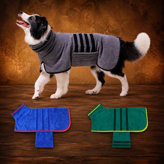 Adjustable Pet Drying Bathrobe