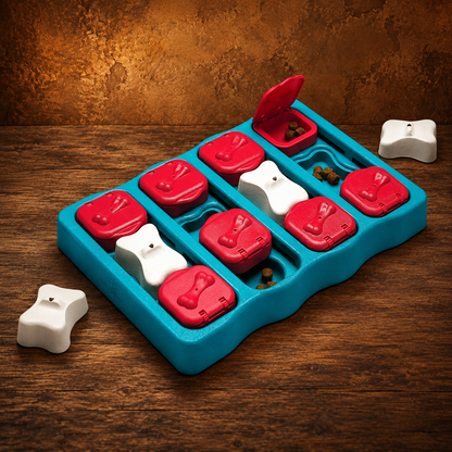 Nina Ottosson Dog Brick Treat Puzzle — Blue