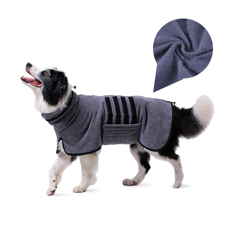 Adjustable Pet Drying Bathrobe