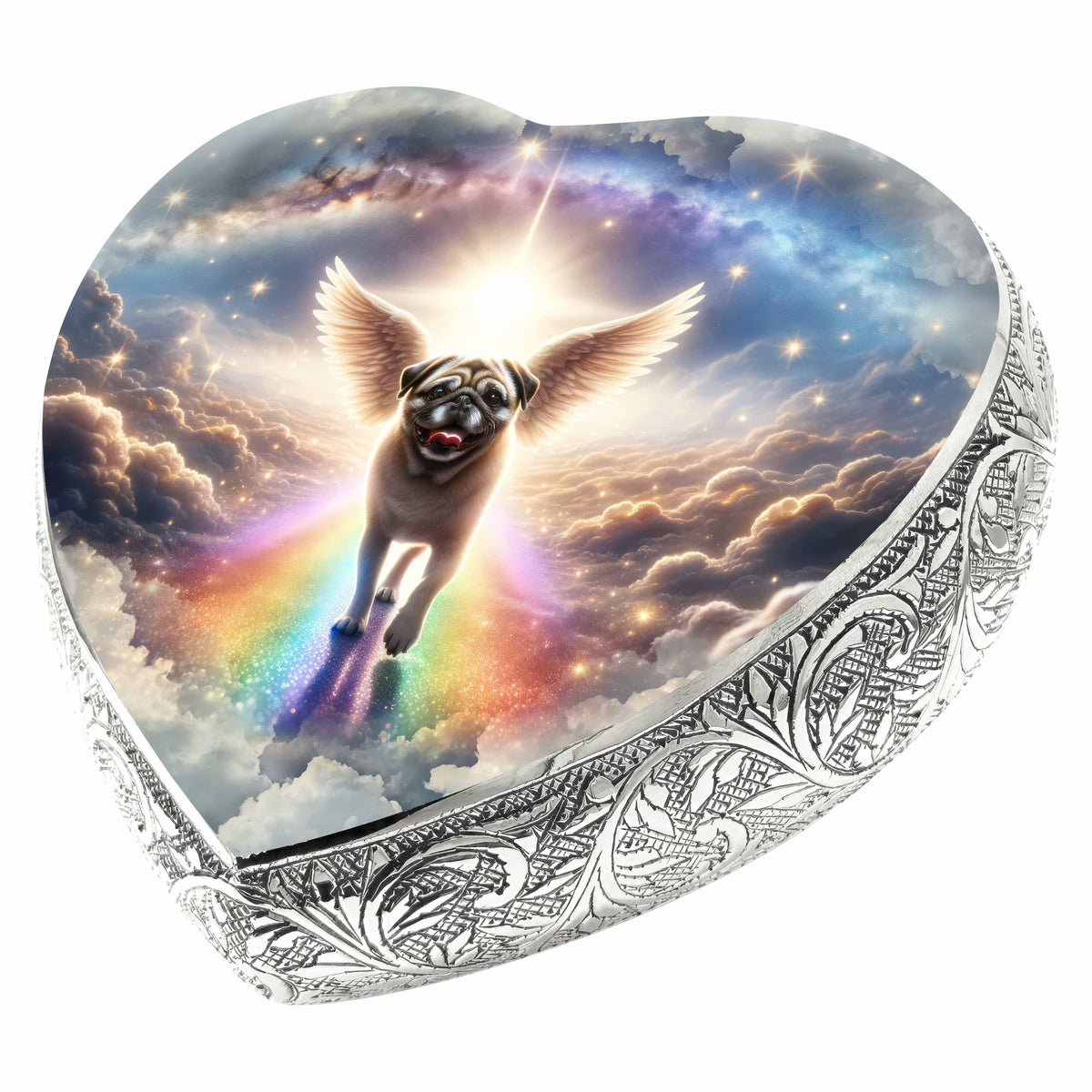 The Rainbow Passage — Pug Memorial Urn
