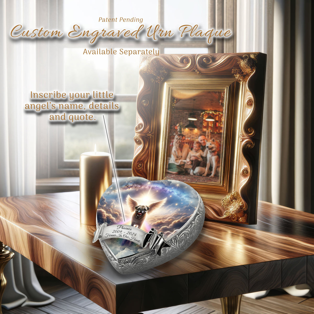 The Rainbow Passage — Pug Memorial Urn