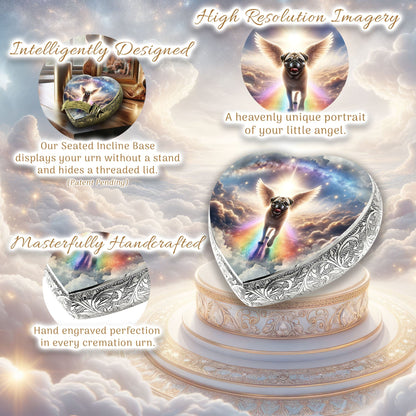 The Rainbow Passage — Pug Memorial Urn