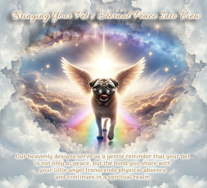 The Rainbow Passage — Pug Memorial Urn