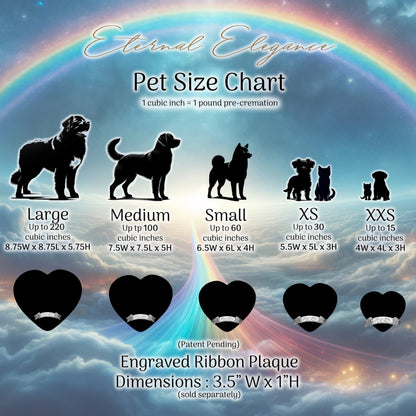 The Rainbow Passage — Pug Memorial Urn