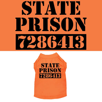 Inmate Costume Pet Shirt