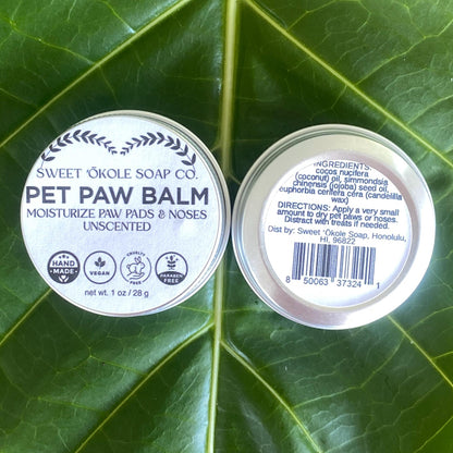 Natural Pet Paw Balm