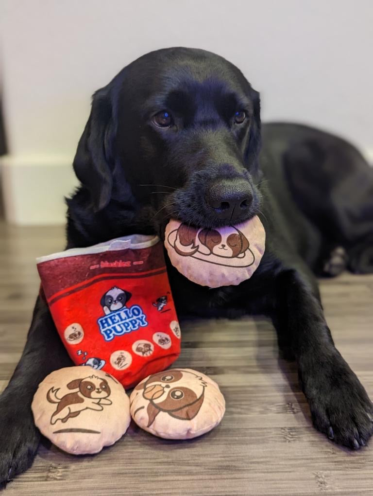 The Sweet Shop Four-Piece Dog Toy Set