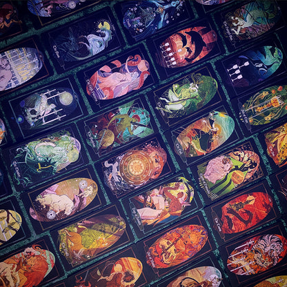 Children of Litha — Black Tarot & Book Set