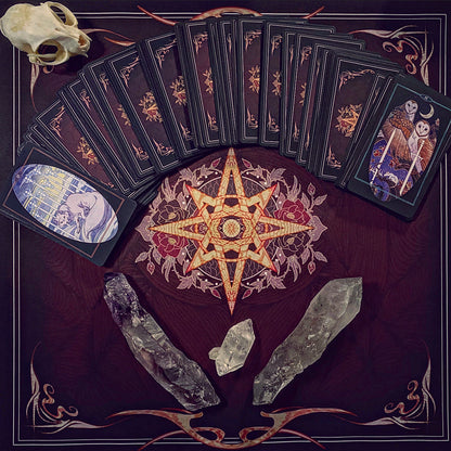 Children of Litha — Black Tarot & Book Set