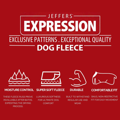 Jeffers Expression Fleece Dog Coat