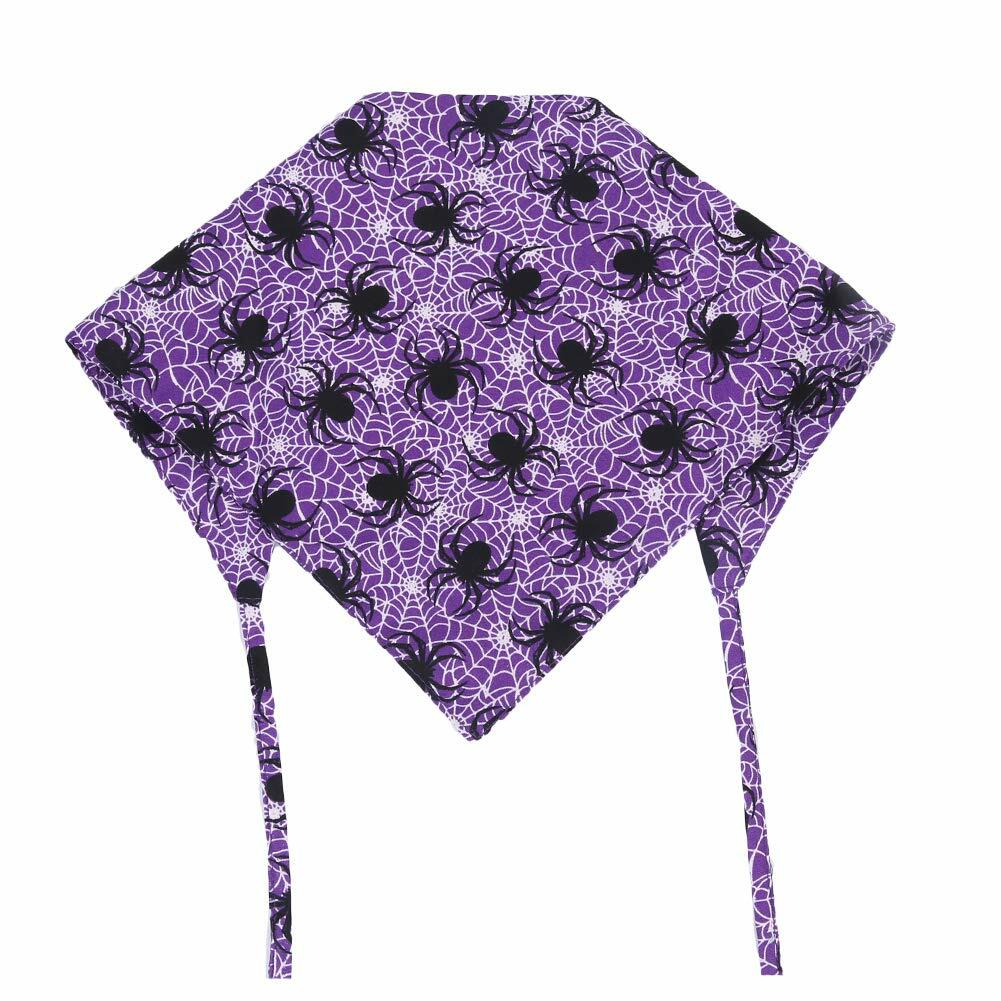 KZHAREEN Reversible Halloween Dog Bandanas — 2 Pack