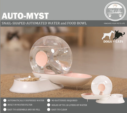Pet Life Auto-Myst Gravity Waterer & Food Bowl