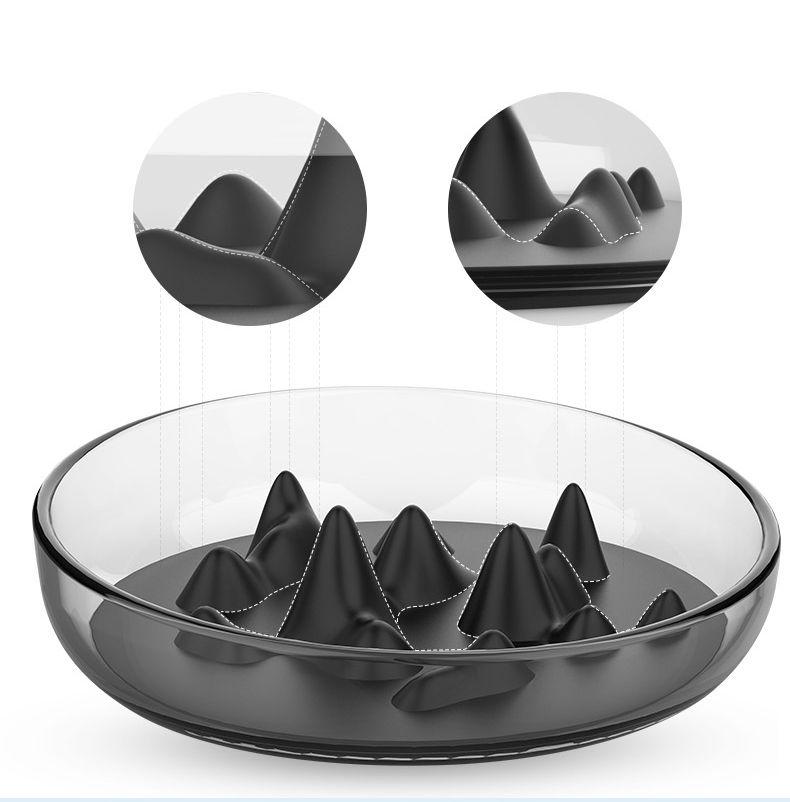 Pet Life Cirlicue Mountain Slow Feeder Bowl