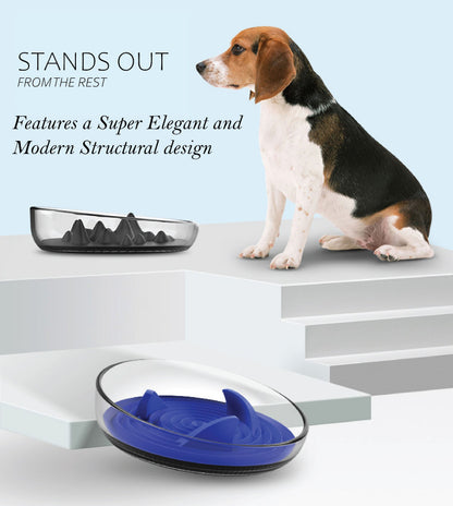 Pet Life Cirlicue Mountain Slow Feeder Bowl