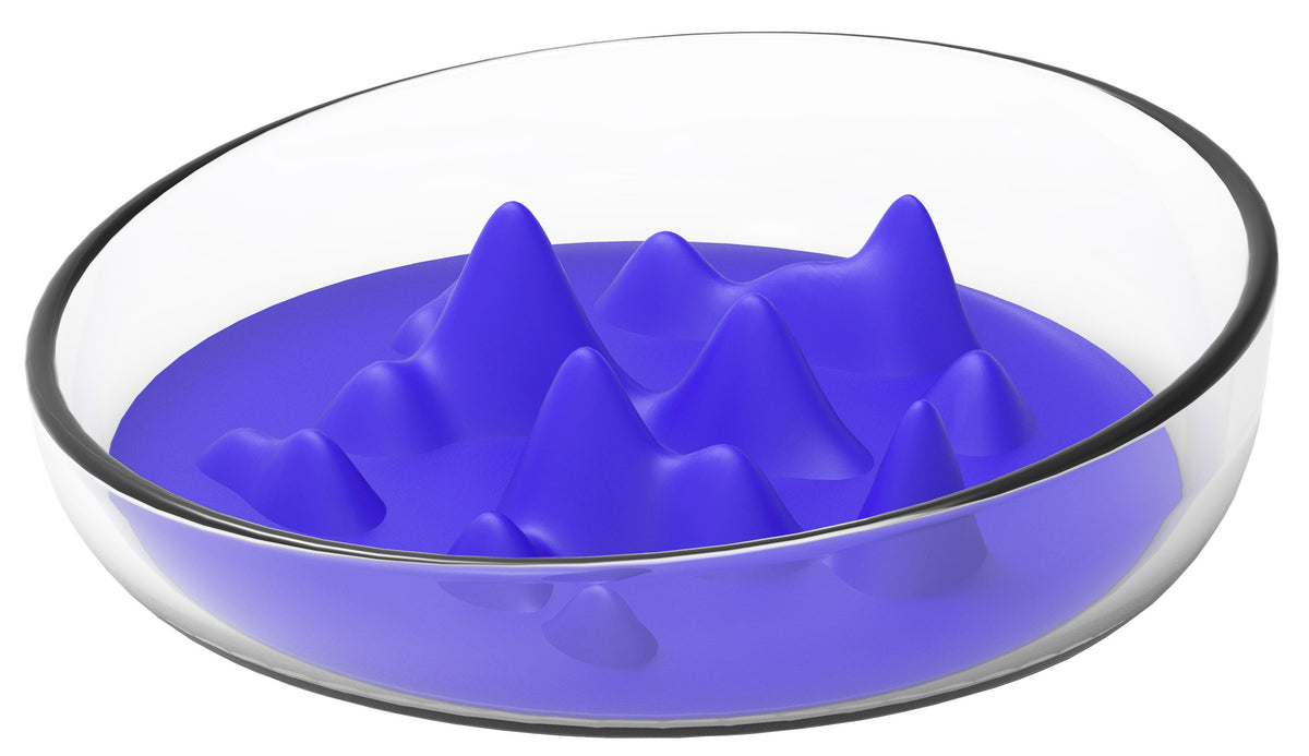 Pet Life Cirlicue Mountain Slow Feeder Bowl