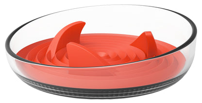 Pet Life Cirlicue Shark Fin Slow Feeder Bowl