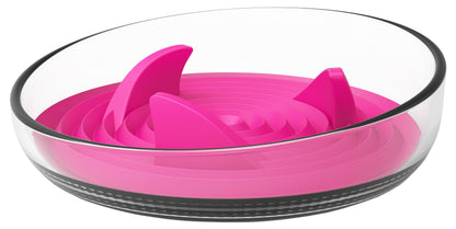Pet Life Cirlicue Shark Fin Slow Feeder Bowl
