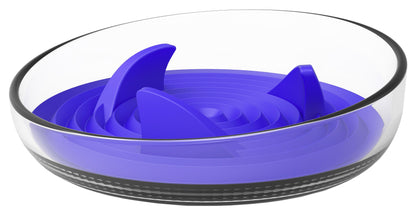 Pet Life Cirlicue Shark Fin Slow Feeder Bowl