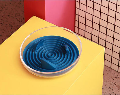 Pet Life Cirlicue Shark Fin Slow Feeder Bowl