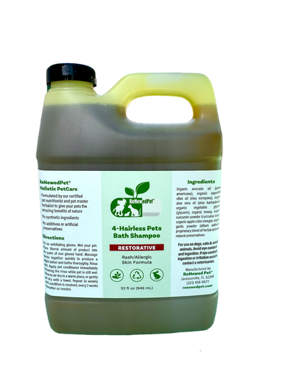 ReNewedPet 4-Hairless Pets Restorative Bath Shampoo
