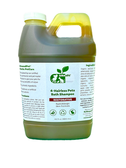 ReNewedPet 4-Hairless Pets Restorative Bath Shampoo