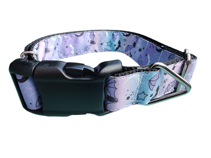 Purple Bats Nylon Dog Collar