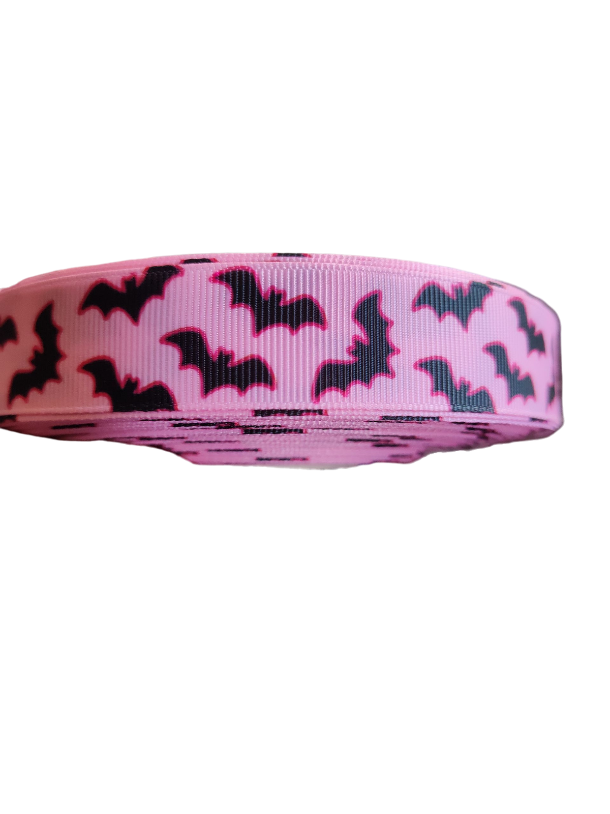 Pink Bats Nylon Dog Collar & Leash