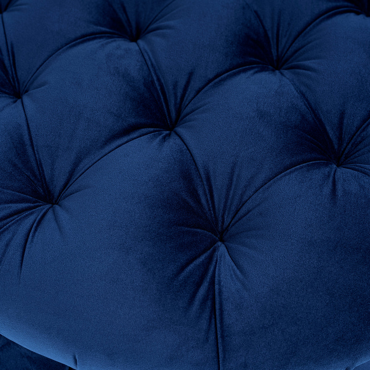 Roquefort Tuffet deep hand-finished tufting close-up